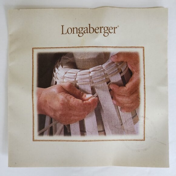 2007 Longaberger Small Basket With Red Trim and Handle - Picture 13 of 13